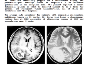 Discharge Summary: Benjamin Horne's MRI Results